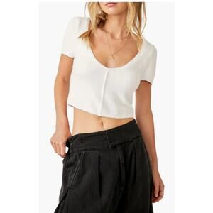 NWT FREE PEOPLE CROPPED SWEATER WOMEN’S SIZE XL
